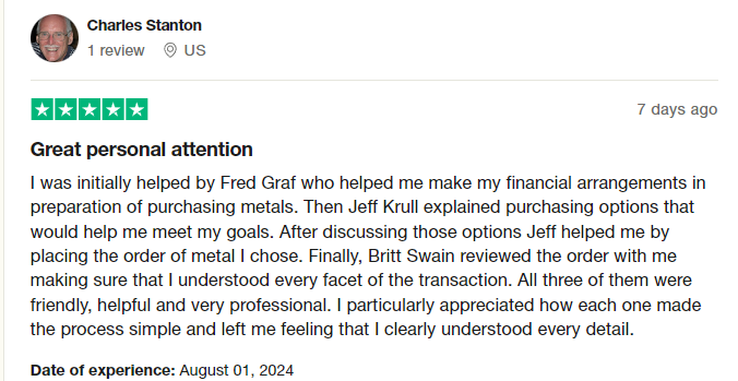 American Hartford Gold reviews Trustpilot