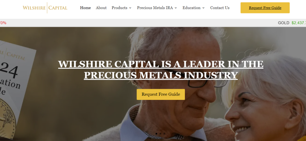 Wilshire Capital Group review - website