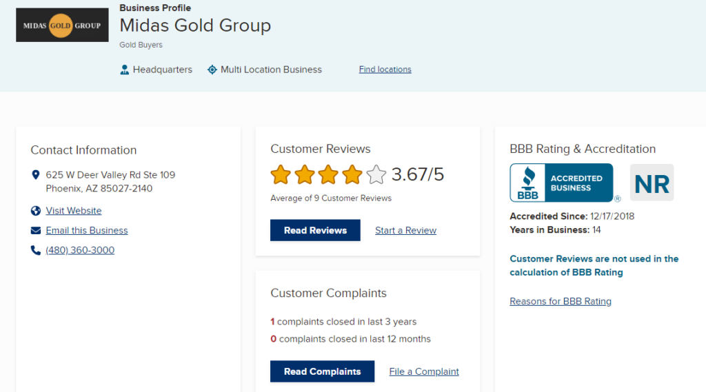 Midas Gold Group BBB